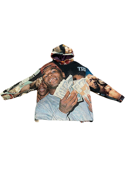 Handmade Wool Tapestry Hoodie Mike Tyson