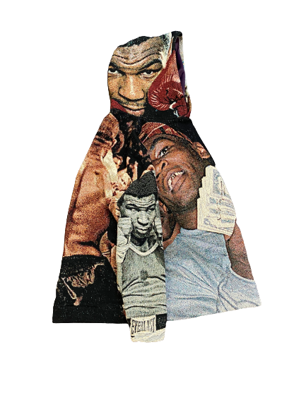 Handmade Wool Tapestry Hoodie Mike Tyson