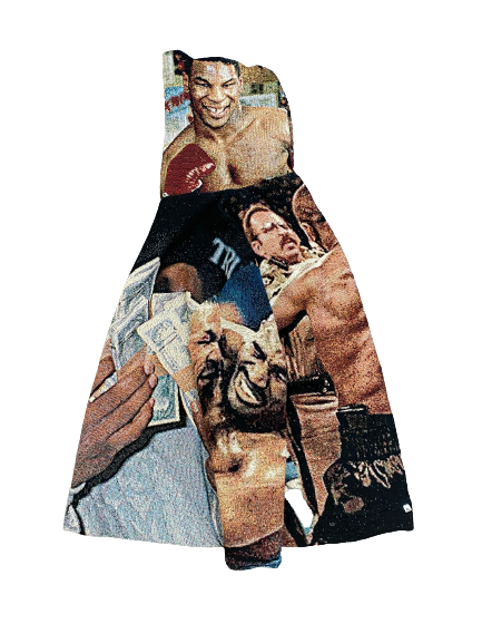 Handmade Wool Tapestry Hoodie Mike Tyson