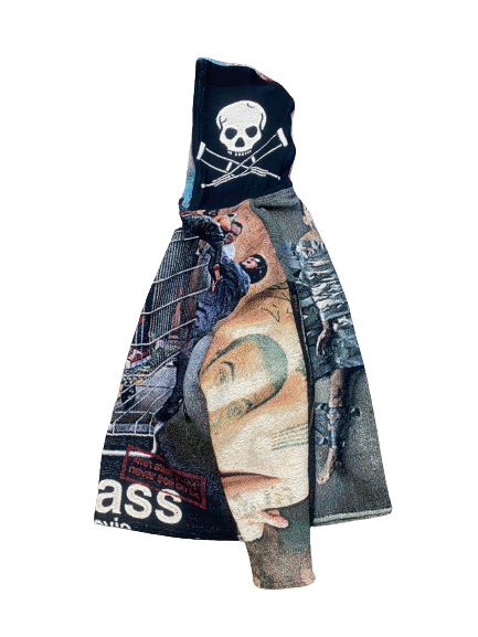 Handmade Wool Tapestry Hoodie Jackass