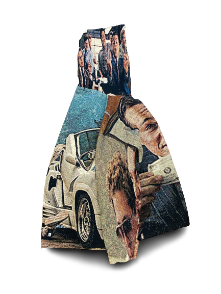 Handmade Wool Tapestry Hoodie Wolf of Wall Street